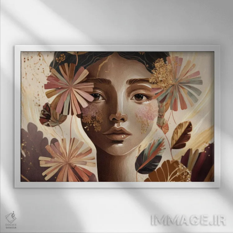 تابلو لیلا اثر بلا ایو - نمای قابدار سفید