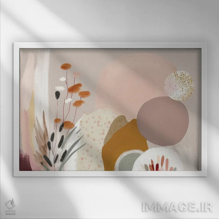 تابلو فرمهای زیبای طبیعت اثر بلا ایو - نمای قابدار سفید