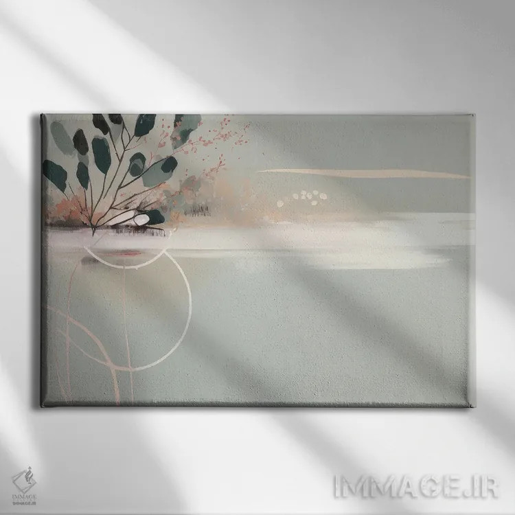 تابلو آرامش طبیعت اثر بلا ایو - نمای روبهرو روی دیوار