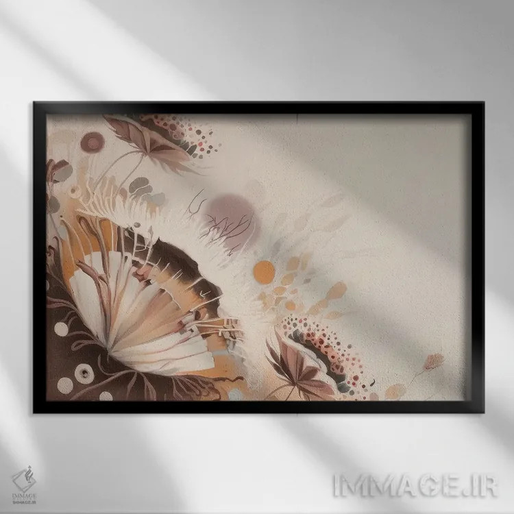 تابلو گیاهان خیالانگیز اثر بلا ایو - نمای قابدار مشکی