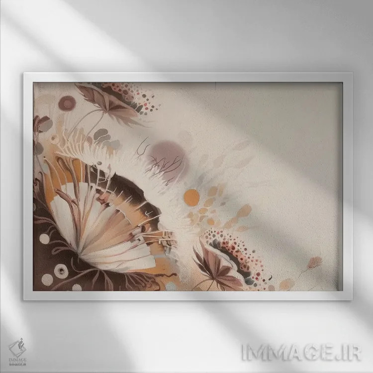 تابلو گیاهان خیالانگیز اثر بلا ایو - نمای قابدار سفید