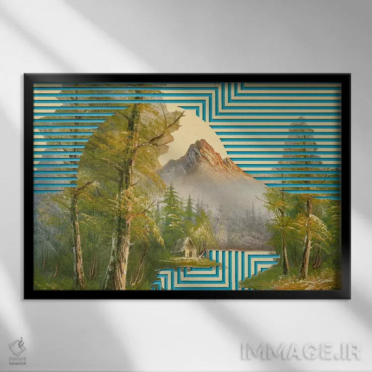 تابلو فرار پاک و بیعیب اثر بالدوین رینگستد - نمای قابدار مشکی