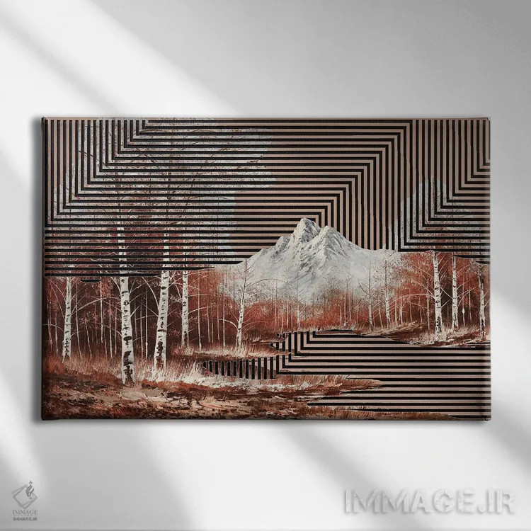 تابلو تاریکی میان ستارگان اثر بالدوین رینگستد - نمای روبهرو روی دیوار
