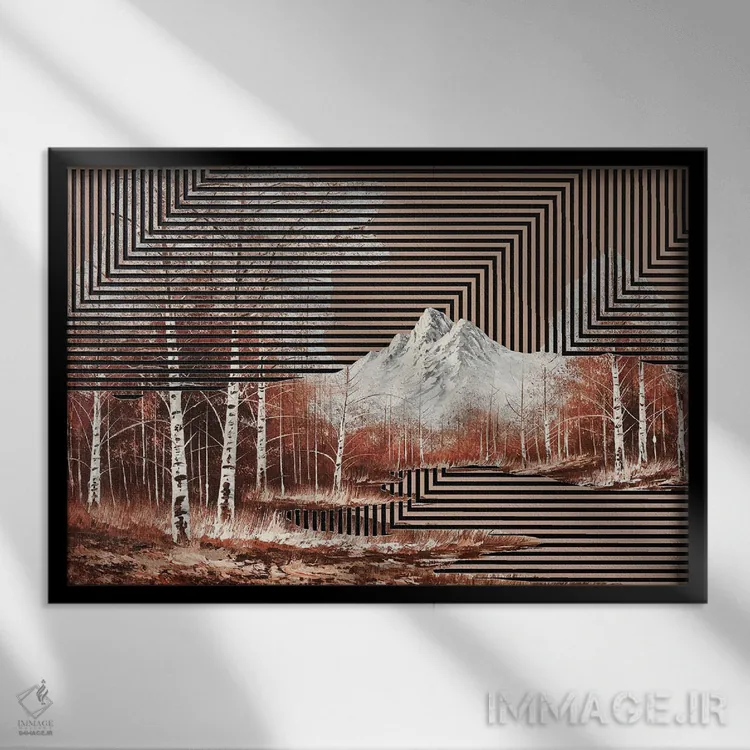 تابلو تاریکی میان ستارگان اثر بالدوین رینگستد - نمای قابدار مشکی