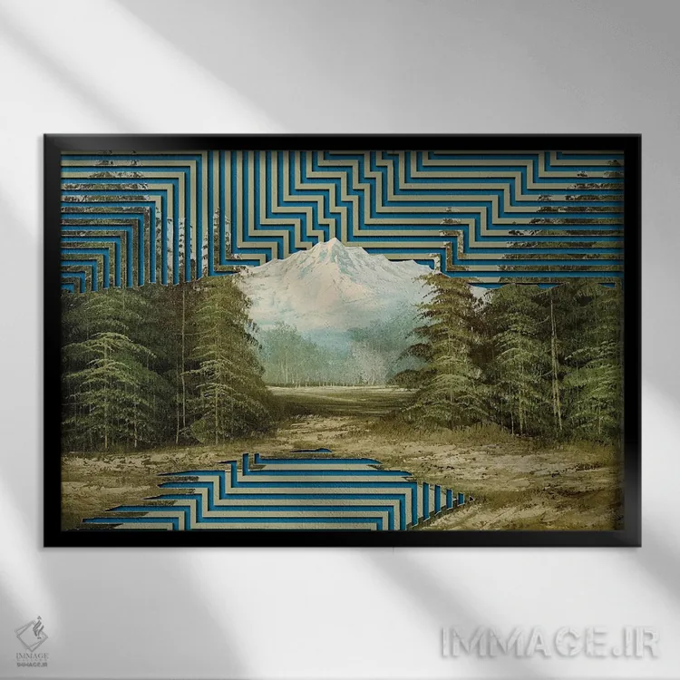 تابلو ملودی نهایی اثر بالدوین رینگستد - نمای قابدار مشکی