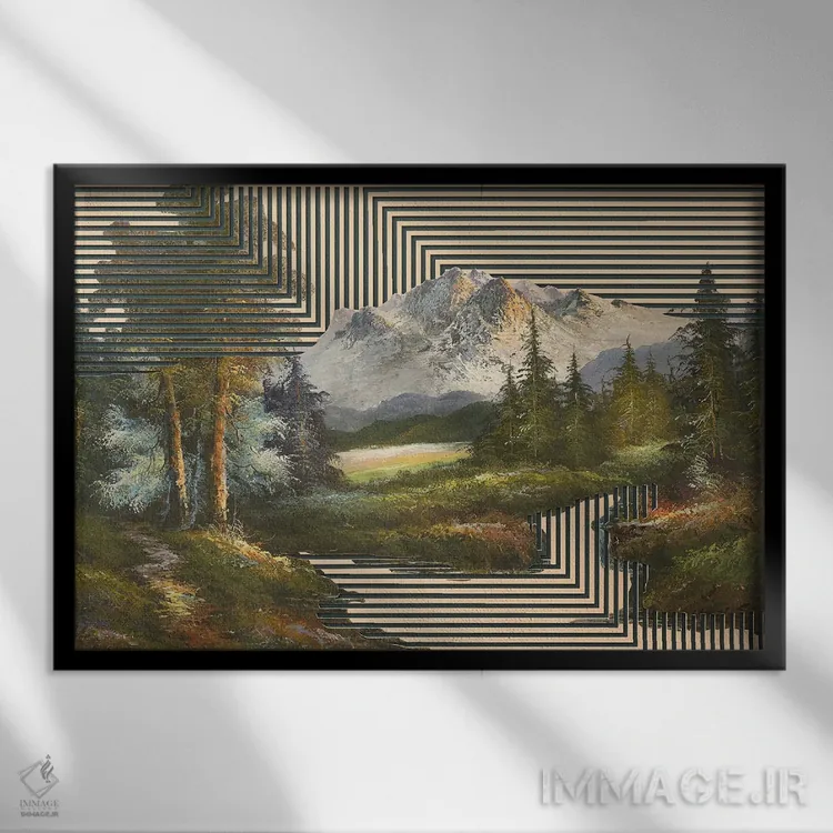 تابلو رویاهای ناممکن اثر بالدوین رینگستد - نمای قابدار مشکی