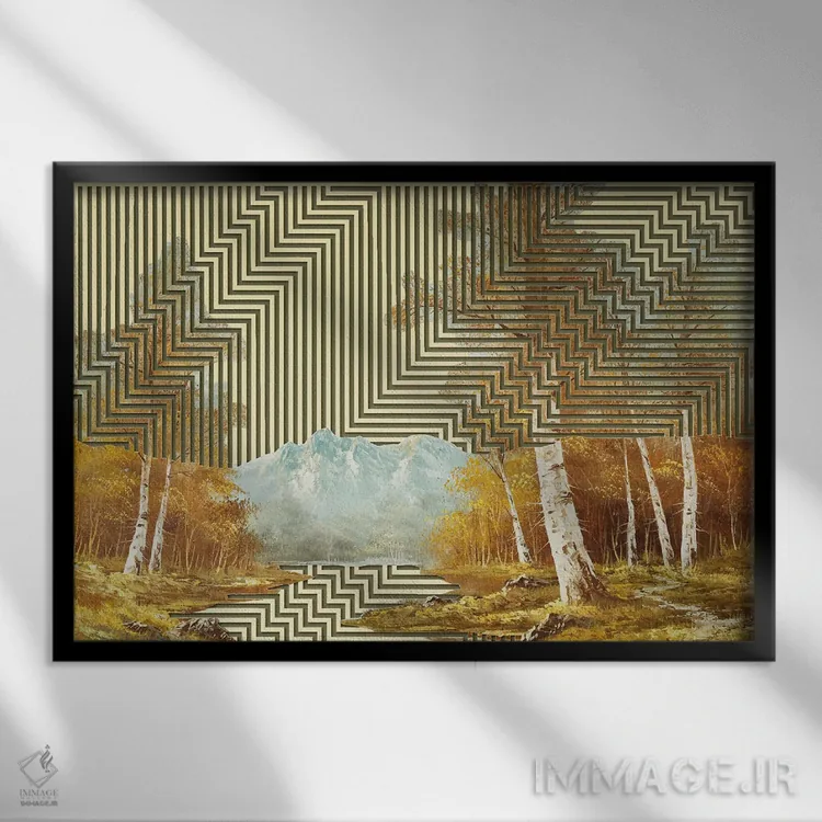 تابلو روح متحرک اثر بالدوین رینگستد - نمای قابدار مشکی