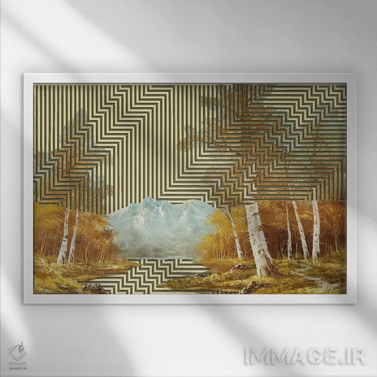 تابلو روح متحرک اثر بالدوین رینگستد - نمای قابدار سفید