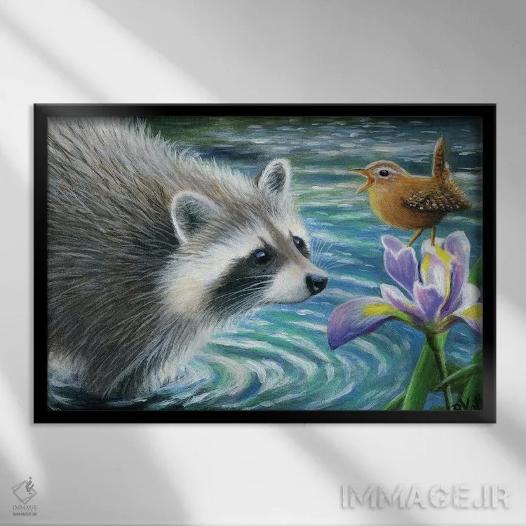 تابلو سرناد بهاری اثر بریجت واث - نمای قابدار مشکی