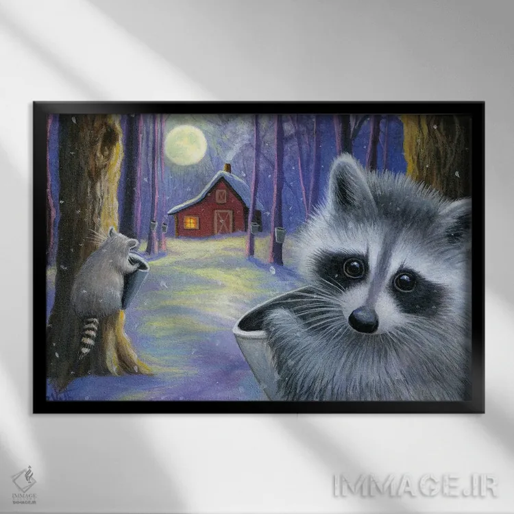 تابلو ماه شیرین اثر بریجت واث - نمای قابدار مشکی