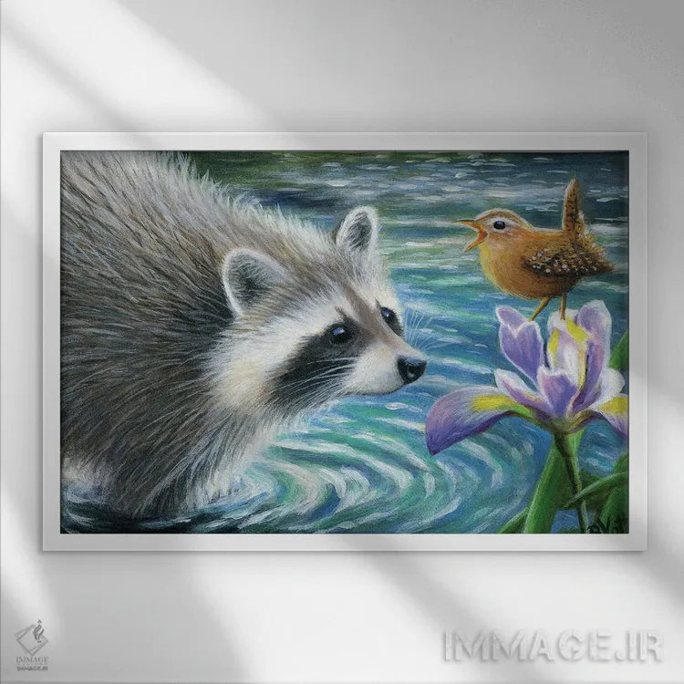 تابلو سرناد بهاری اثر بریجت واث - نمای قابدار سفید