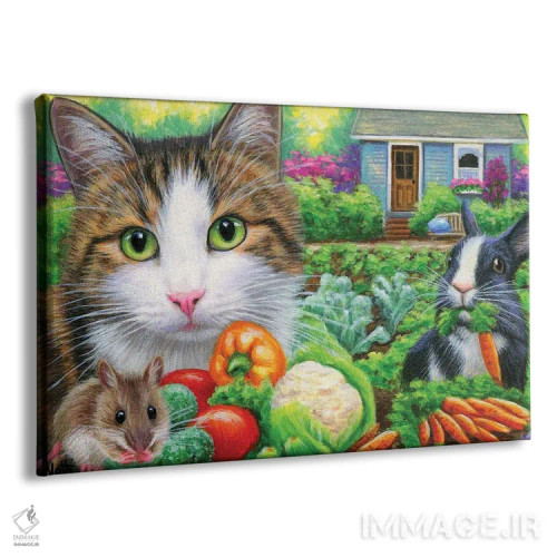 تابلو باغ سبزیجات ورن (نام خاص) اثر بریجت واث - نمای پرسپکتیو محصول