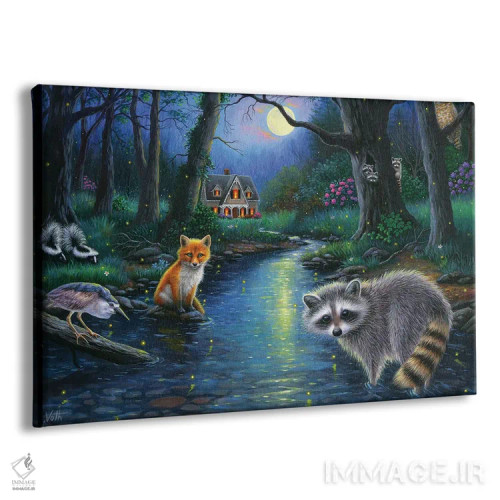 تابلو در نهر شبتابها اثر بریجت واث - نمای پرسپکتیو محصول