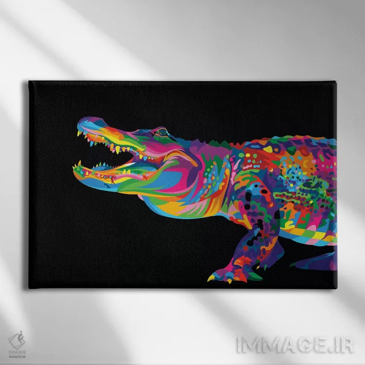 تابلو تمساح اثر باب ویر - نمای روبهرو روی دیوار