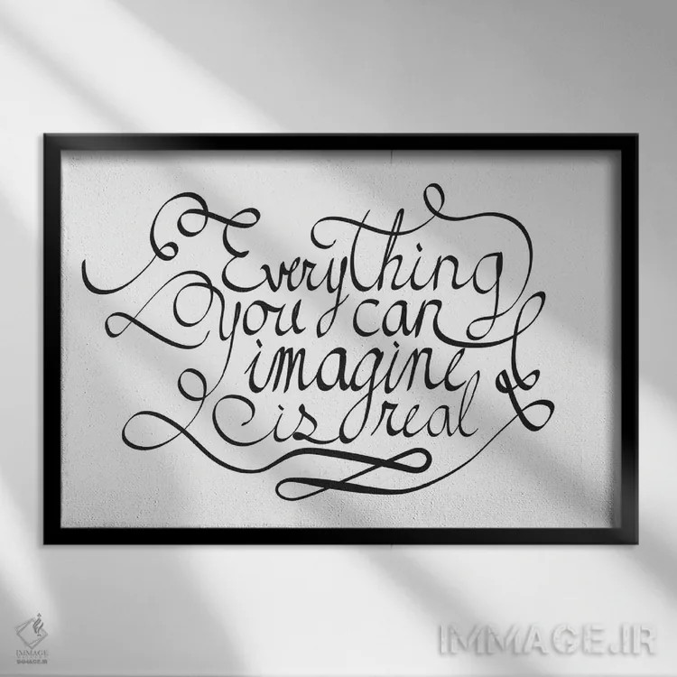 تابلو هر چیزی که بتوانی تصور کنی I اثر فایو بای فایو کالکتیو - نمای قابدار مشکی