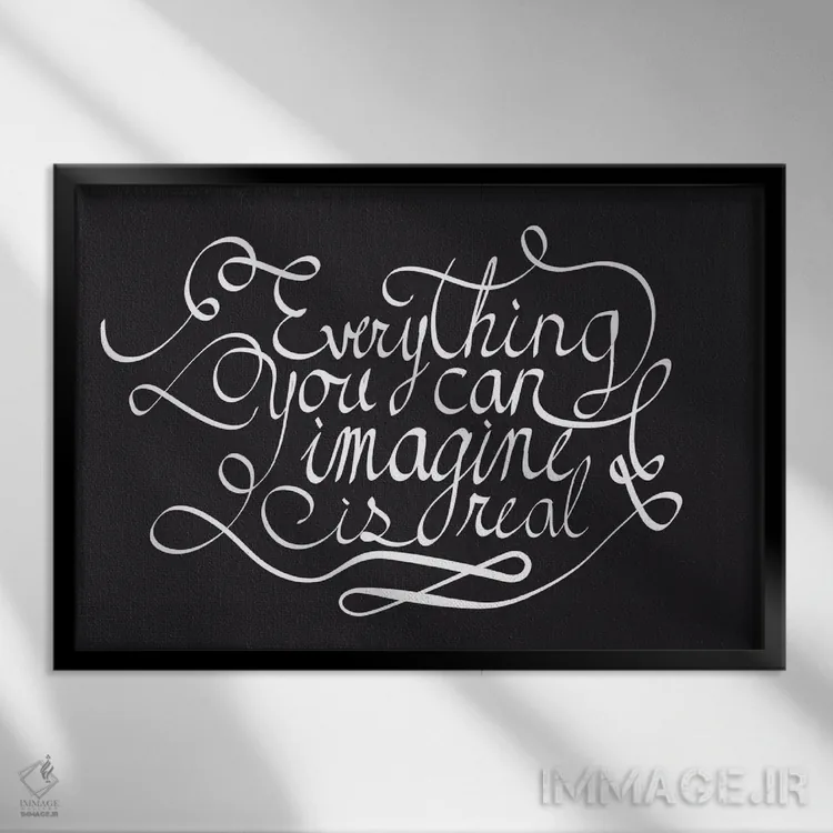 تابلو هر چیزی که بتوانی تصور کنی II اثر فایو بای فایو کالکتیو - نمای قابدار مشکی