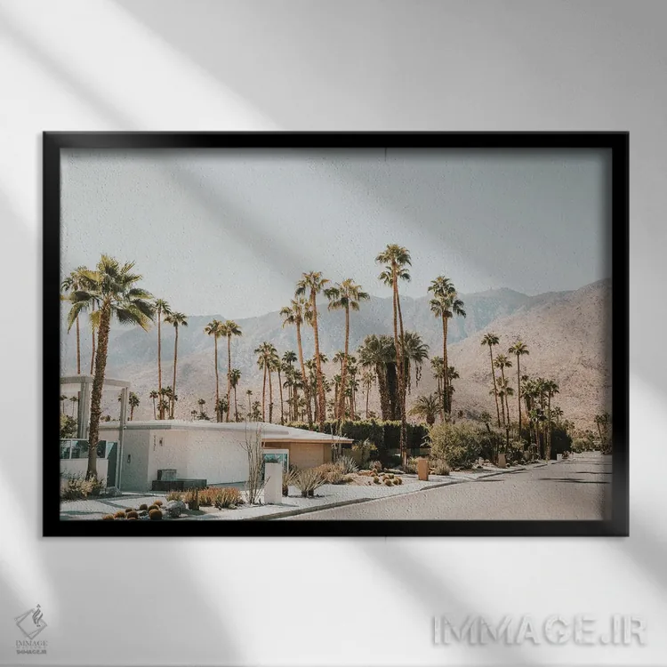 تابلو آویوا اثر کریستا برادوی - نمای قابدار مشکی