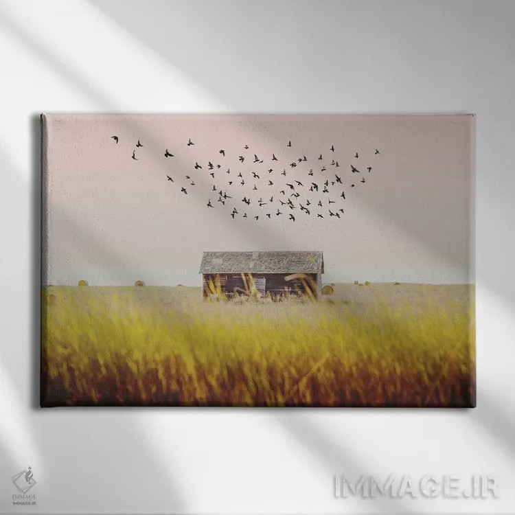 تابلو انبار برداشت محصول اثر آنی بیلی آرت (هنرمند) - نمای روبهرو روی دیوار