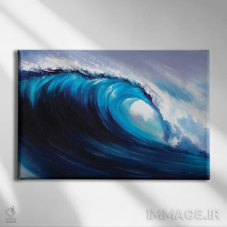 تابلو قلب اقیانوس اثر بُژنا فوخس - نمای روبهرو روی دیوار