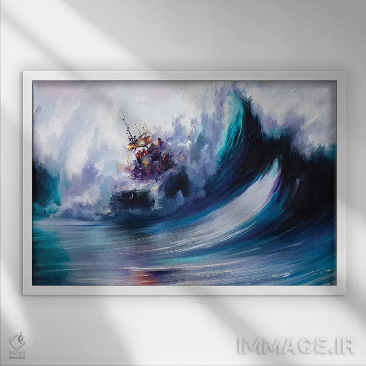 تابلو دستاورد قاطع اثر بُژنا فوخس - نمای قابدار سفید