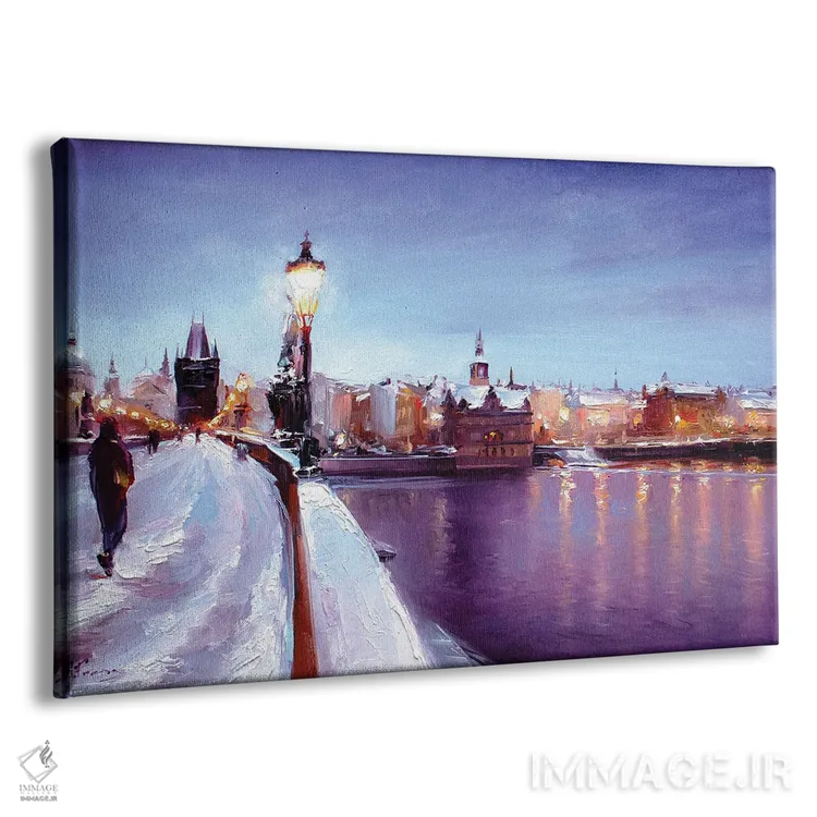 تابلو زمستان در پراگ اثر بُژنا فوخس - نمای پرسپکتیو محصول