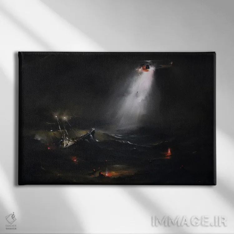 تابلو تا دیگران زنده بمانند اثر بُژنا فوخس - نمای روبهرو روی دیوار