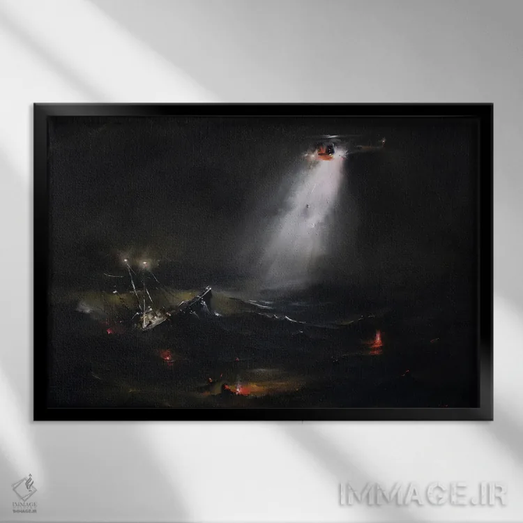 تابلو تا دیگران زنده بمانند اثر بُژنا فوخس - نمای قابدار مشکی