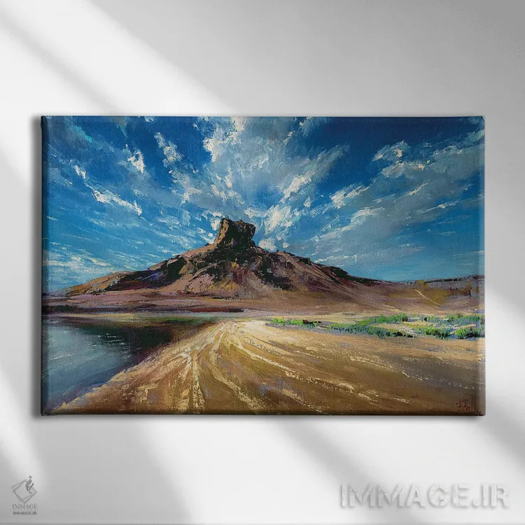 تابلو زیر آسمان اثر بُژنا فوخس - نمای روبهرو روی دیوار