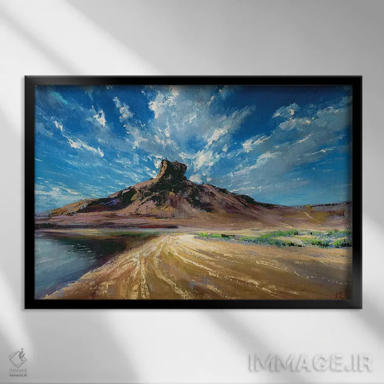 تابلو زیر آسمان اثر بُژنا فوخس - نمای قابدار مشکی