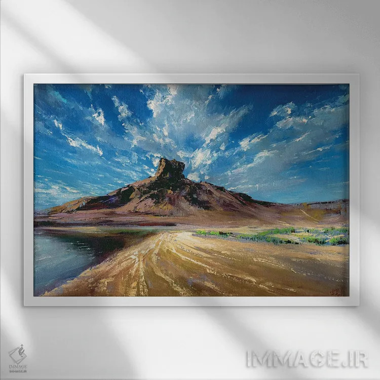 تابلو زیر آسمان اثر بُژنا فوخس - نمای قابدار سفید