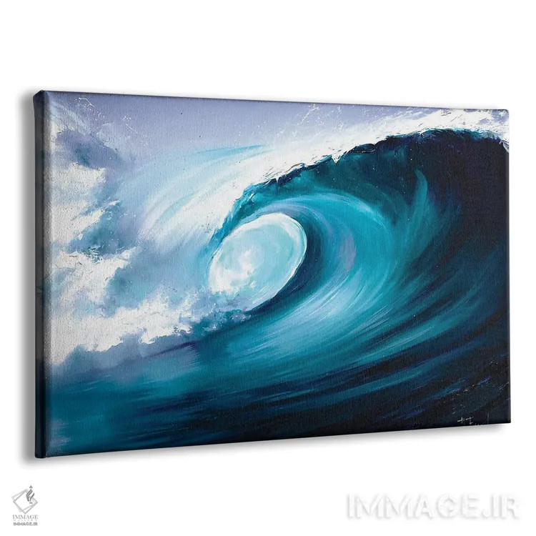 تابلو سمفونی پاشش دریا اثر بُژنا فوخس - نمای پرسپکتیو محصول