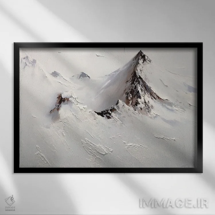 تابلو ارتفاعات قطبی اثر بُژنا فوخس - نمای قابدار مشکی