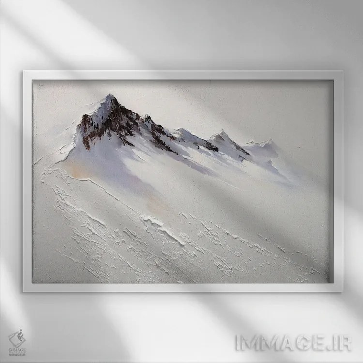 تابلو شکوه کوهستان اثر بُژنا فوخس - نمای قابدار سفید