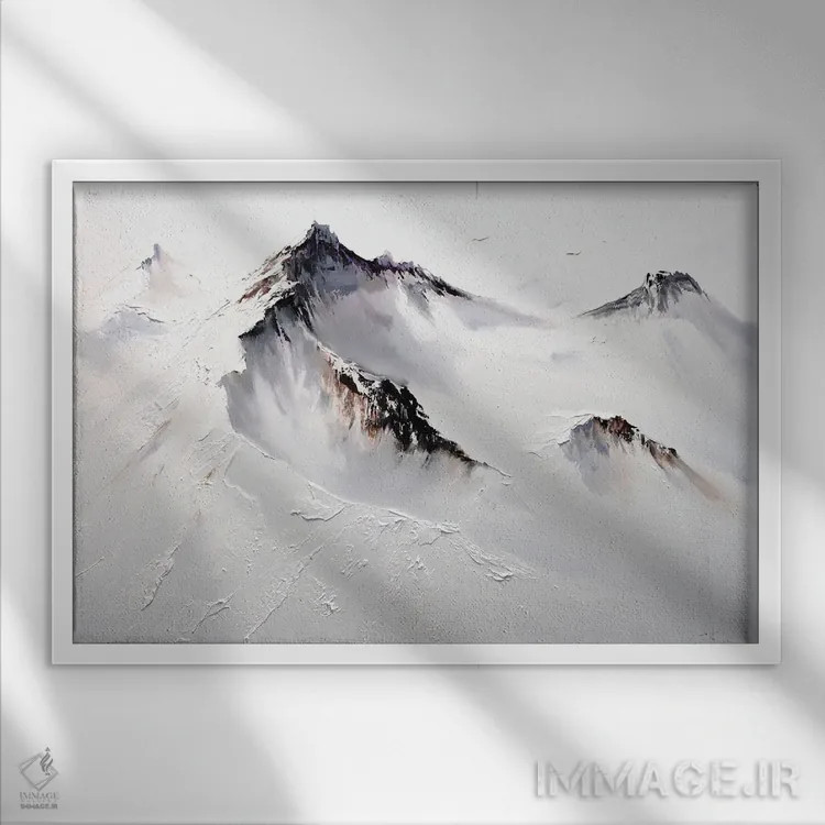 تابلو سرخوشی کوهستانی اثر بُژنا فوخس - نمای قابدار سفید