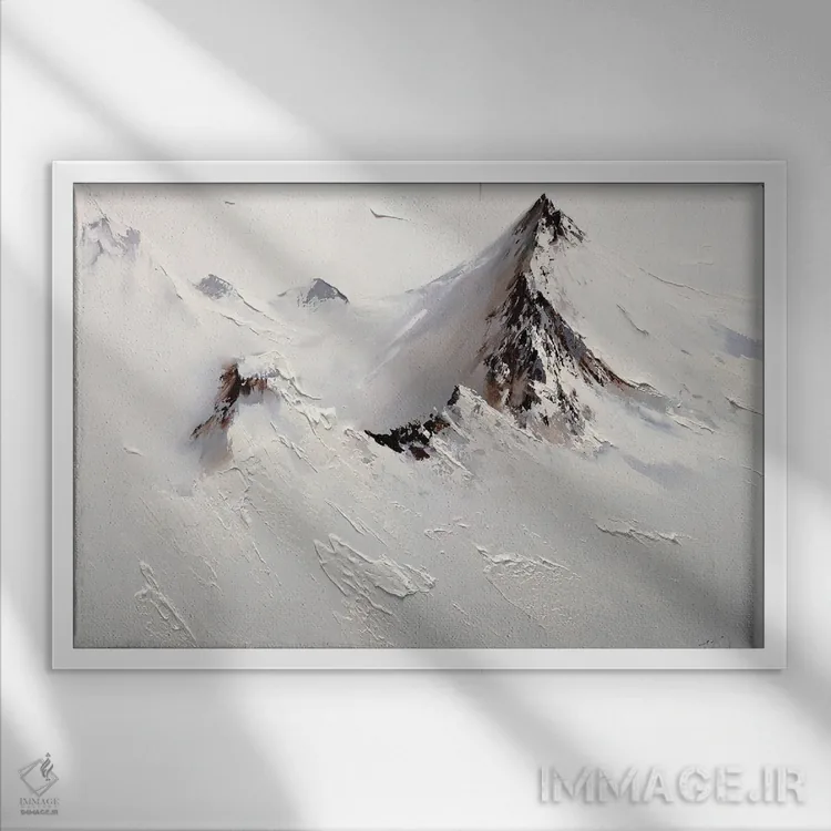 تابلو ارتفاعات قطبی اثر بُژنا فوخس - نمای قابدار سفید