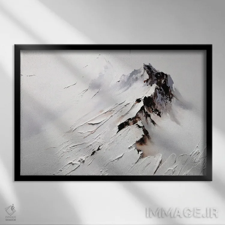 تابلو رشتهکوه باشکوه اثر بُژنا فوخس - نمای قابدار مشکی