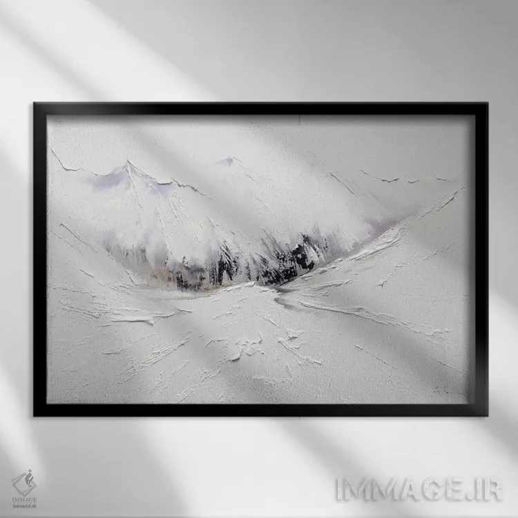 تابلو آرامش آلپ اثر بُژنا فوخس - نمای قابدار مشکی