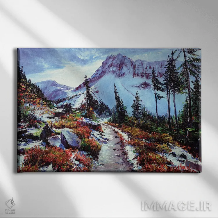 تابلو دامنهٔ سنگریزهای اثر بُژنا فوخس - نمای روبهرو روی دیوار