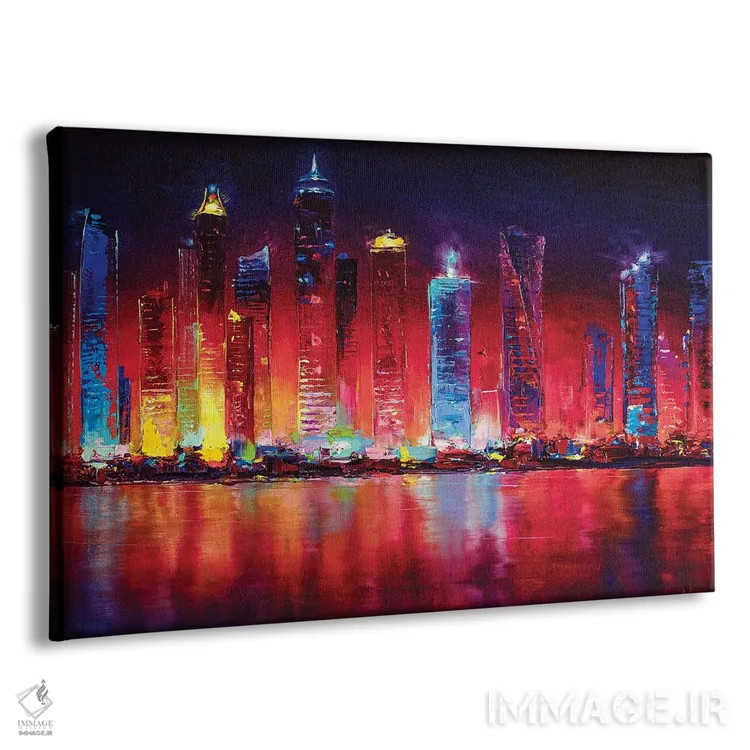 تابلو خط افق دبی اثر بُژنا فوخس - نمای پرسپکتیو محصول