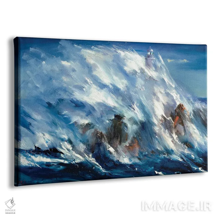 تابلو فانوس دریایی اثر بُژنا فوخس - نمای پرسپکتیو محصول