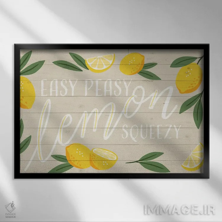 تابلو کاملاً ساده (اصطلاح عامیانه) اثر کارولین آلفردز - نمای قابدار مشکی