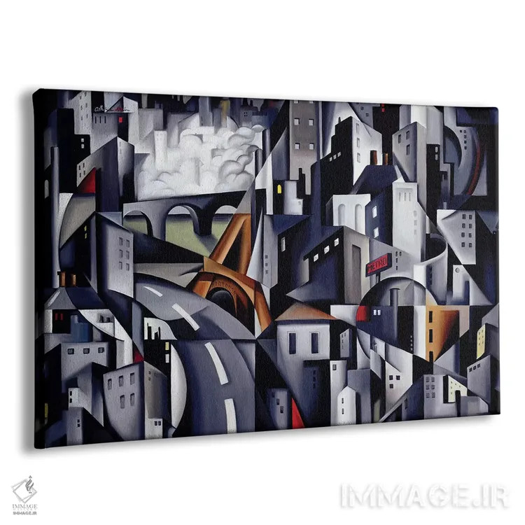 تابلو ساحل چپ (پاریس) اثر کترین ایبل - نمای پرسپکتیو محصول