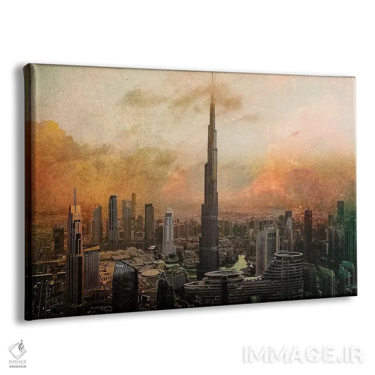 تابلو برج خلیفه (امارات) اثر کارمین کیریاکو - نمای پرسپکتیو محصول