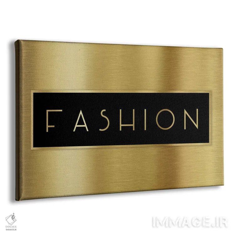 تابلو مد طلایی اثر طراحی CAD (استودیو طراحی دیجیتال) - نمای پرسپکتیو محصول