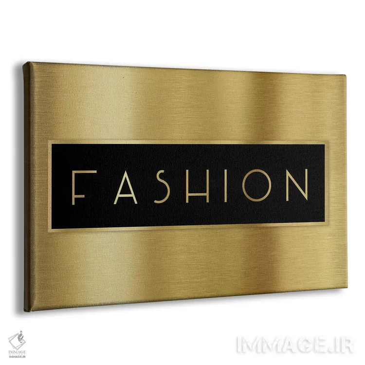 تابلو مد طلایی اثر طراحی CAD (استودیو طراحی دیجیتال) - نمای پرسپکتیو محصول