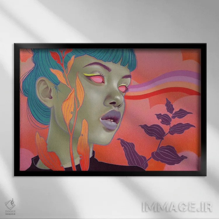 تابلو کوالسکره (ادغام لاتین) اثر کایا کوپمن - نمای قابدار مشکی