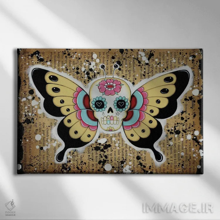 تابلو پردهها اثر کایا کوپمن - نمای روبهرو روی دیوار