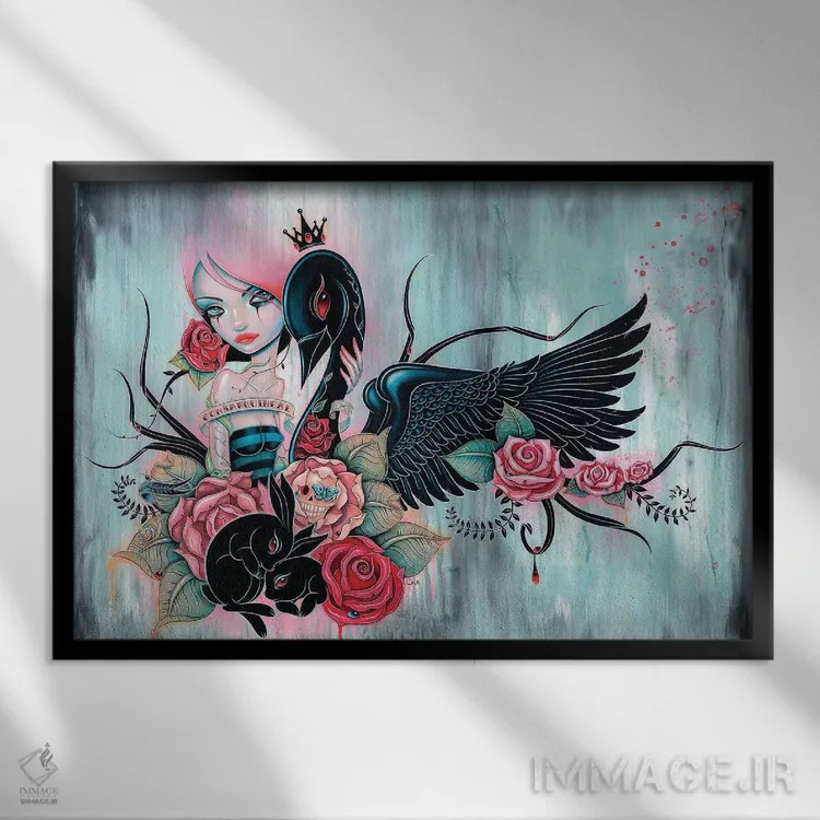 تابلو متصل اثر کایا کوپمن - نمای قابدار مشکی