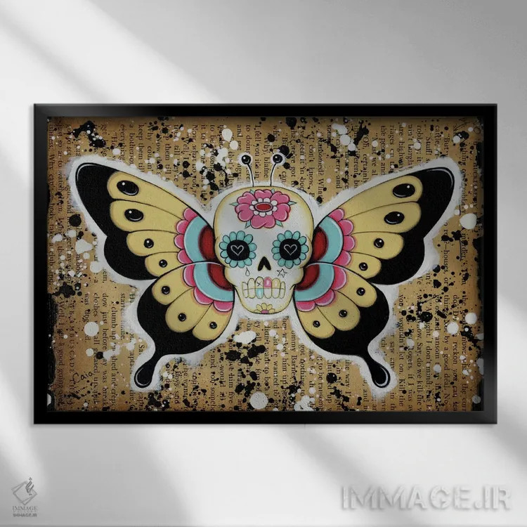 تابلو پردهها اثر کایا کوپمن - نمای قابدار مشکی