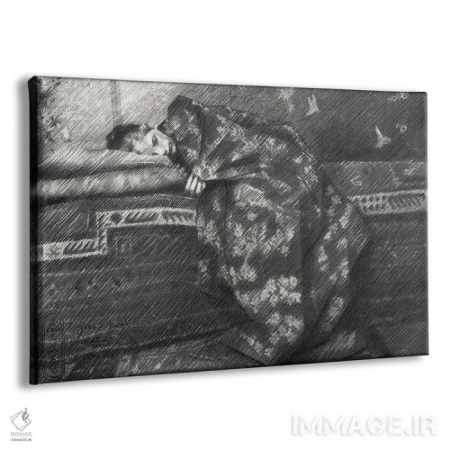 تابلو دختر کیمونوپوش اثر کُرنه آکرز - نمای پرسپکتیو محصول